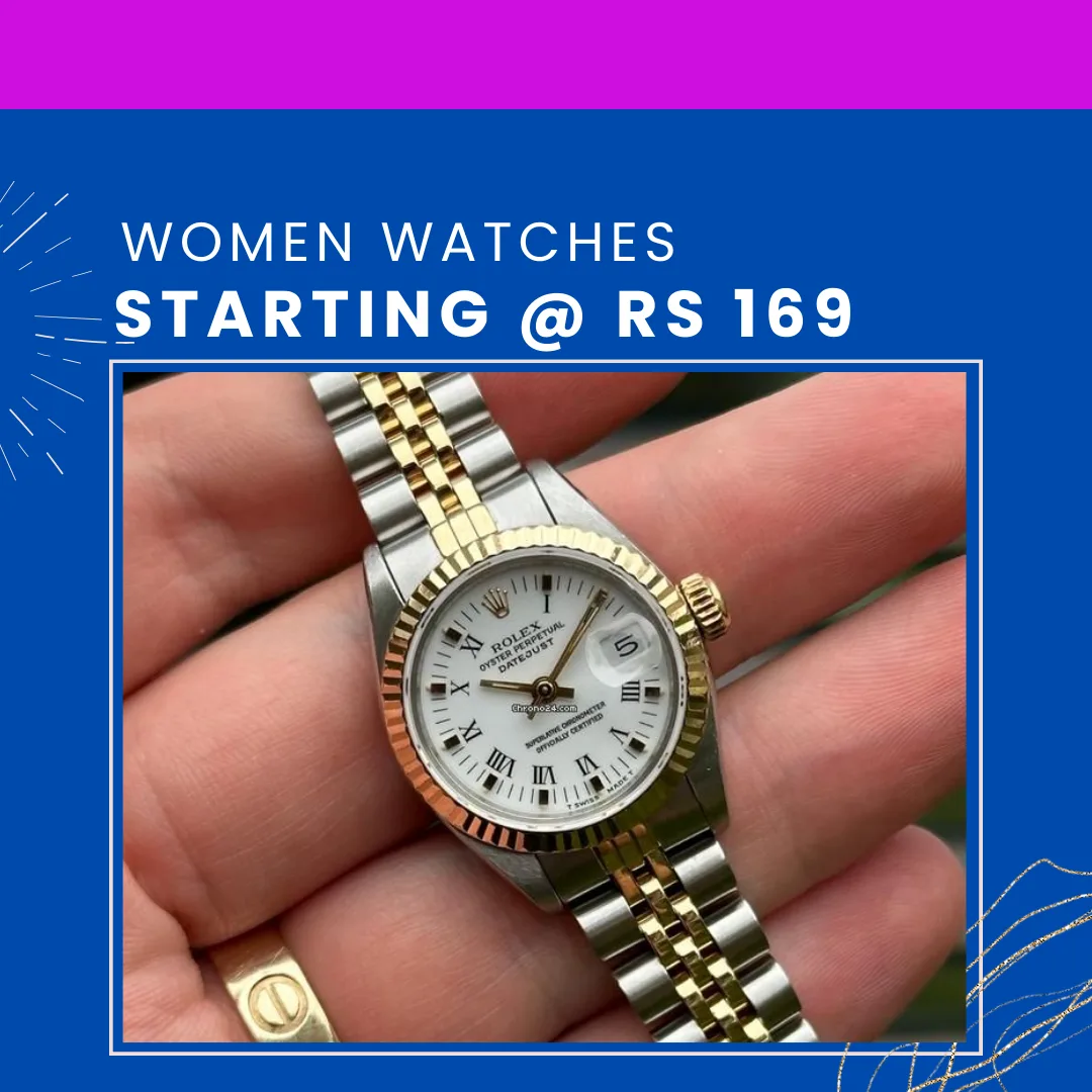 Women Watches Starting @ Rs 169